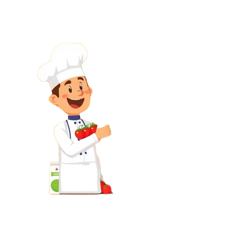 Chef organizing a fully stocked pantry